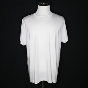 Men's CDLP Short Sleeve White Crewneck Lyocell Pima T Shirt Sz XL